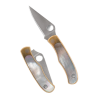 Nóż składany Spyderco Bug Nickel Silver/Abalone, Satin 12C27 (C133AP)