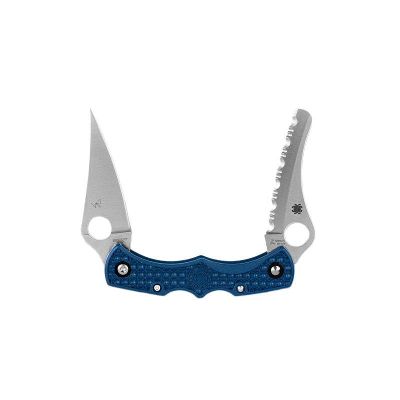 Nóż składany Spyderco Dyad Jr. Lighweight Sprint Run Cobalt Blue FRN, Satin CPM SPY27 by Sal Glesser (C39PSCBL)