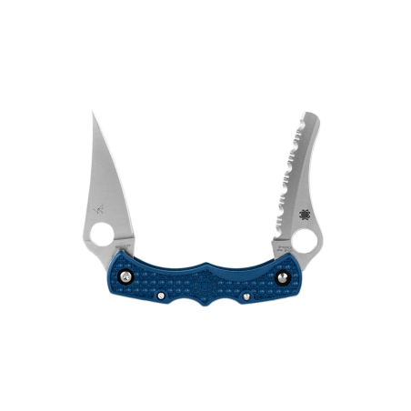 Nóż składany Spyderco Dyad Jr. Lighweight Sprint Run Cobalt Blue FRN, Satin CPM SPY27 by Sal Glesser (C39PSCBL)