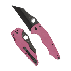 Nóż składany Spyderco Yojumbo Sprint Run Pink G10, Black DLC CPM S30V by Michael Janich (C253GPNBK)