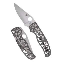 Nóż składany Spyderco Edgerati Gray Aluminium, Satin CPM S30V by Sal Glesser (C266ALP)