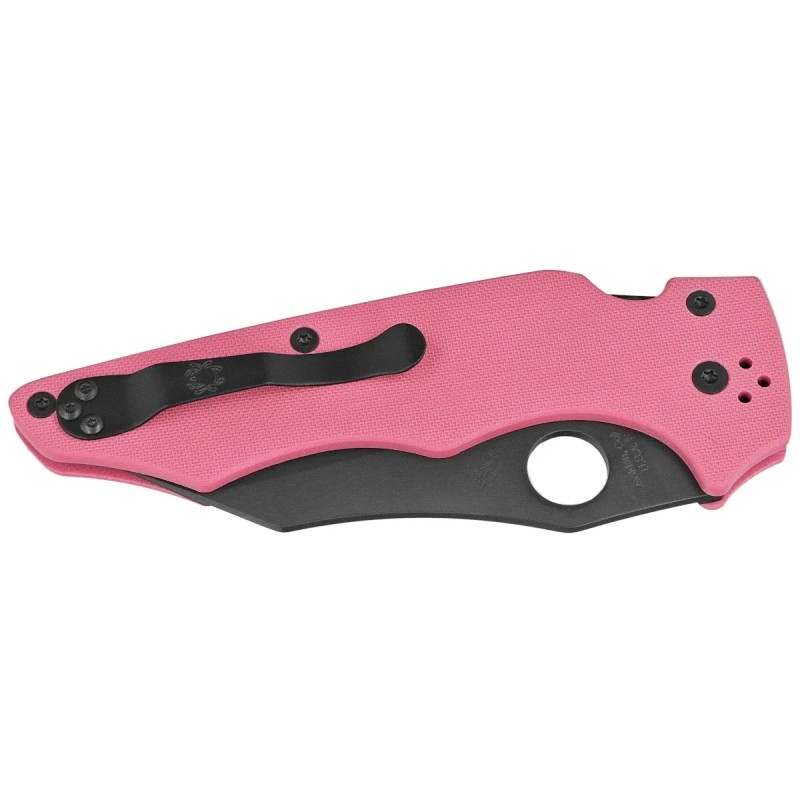 Nóż składany Spyderco Yojumbo Sprint Run Pink G10, Black DLC CPM S30V by Michael Janich (C253GPNBK)