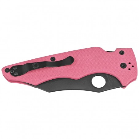 Nóż składany Spyderco Yojumbo Sprint Run Pink G10, Black DLC CPM S30V by Michael Janich (C253GPNBK)