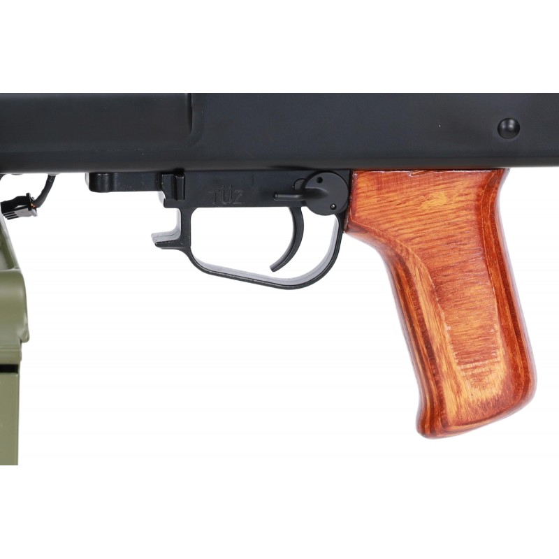 Karabin maszynowy ASG Specna Arms x A&K SA-PKM EDGE™ z drewnianymi elementami