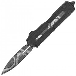 Nóż automatyczny OTF Microtech Scarab II Gen III D/E Geo Trace Camo Aluminium, Geo Trace Camo M390MK by Tony Marfione (1280-1GOC