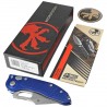Nóż automatyczny Microtech Stitch-A S/E Navy Tri-Grip Aluminium, Stonewashed by Borka Blades and Tony Marfione (169-10NA)