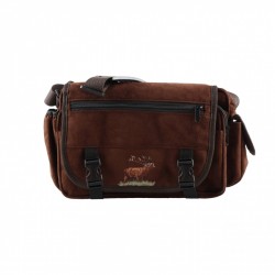 Raportówka myśliwska Forsport zamszowa - brązowy, haft...