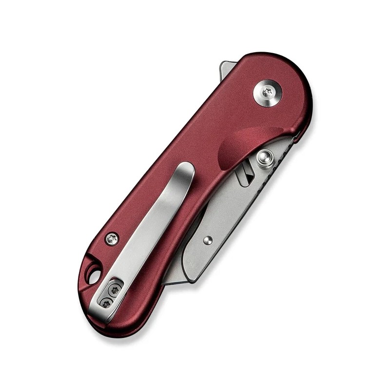 Nóż składany Civivi Elementum Utility Burgundy Aluminium, Stonewashed 6Cr13 (C23039B-5)