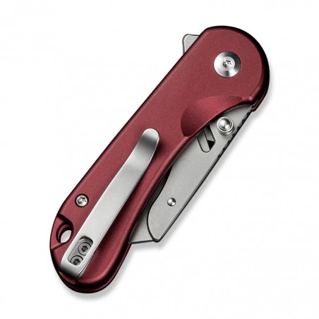 Nóż składany Civivi Elementum Utility Burgundy Aluminium, Stonewashed 6Cr13 (C23039B-5)