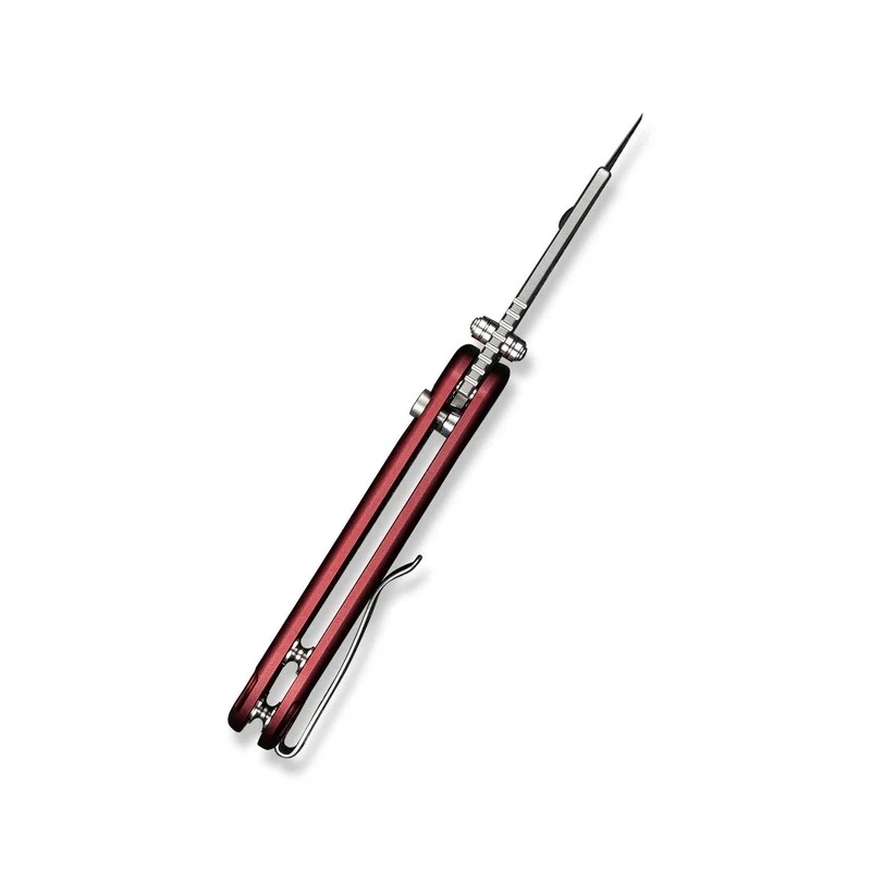 Nóż składany Civivi Elementum Utility Burgundy Aluminium, Stonewashed 6Cr13 (C23039B-5)