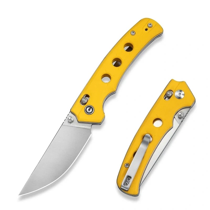 Nóż składany Civivi Noctis Yellow G10, Satin Nitro-V (C24020C-2)