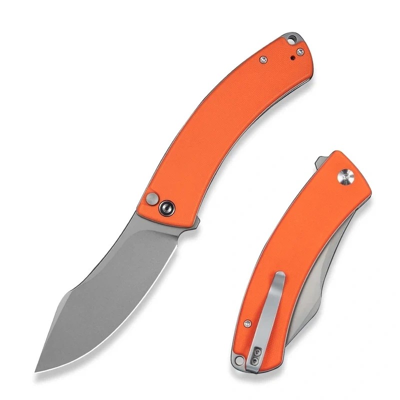 Nóż składany Civivi Outlaw Muk Orange G10, Stonewashed 14C28N by Trey Sprinkle (C24079-2)