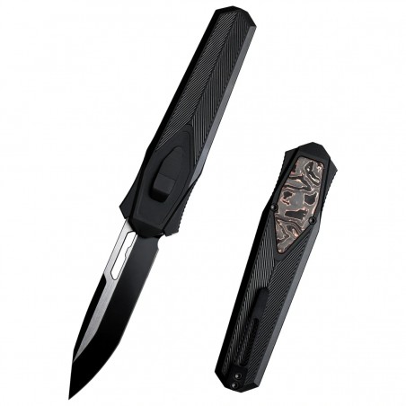 Nóż grawitacyjny Remette RT-Swordfish T Black Aluminum/Copper Carbon Fiber, Titanium Black S35VN (ZL103D16)
