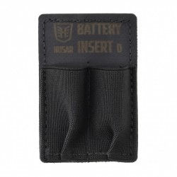 Panel organizacyjny kieszeni na 2 baterie Husar czarny