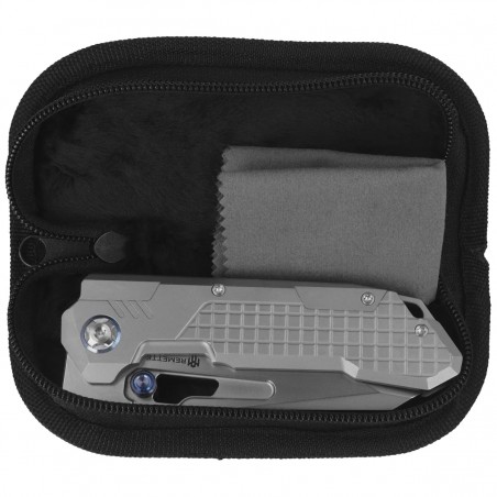 Nóż składany Remette RT-Cool Leopard Gray Sandblasting Titanium, Pearlescent M390 (RTKS-T)