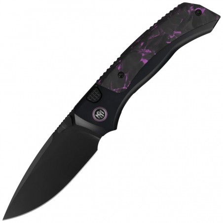 Nóż składany Remette RT-Steed Plating Black/Pink Titanium/Carbon Fiber, Black DLC M390 (RTWS-BY)