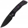 Nóż składany Remette RT-Steed Plating Black/Pink Titanium/Carbon Fiber, Black DLC M390 (RTWS-BY)