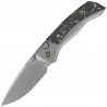 Nóż składany Remette RT-Steed Black/Green Sandblasting Titanium/Carbon Fiber, Pearlescent M390 (RTWS-TY)