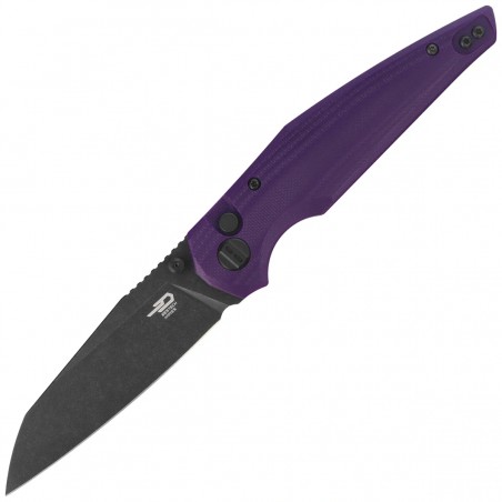 Nóż składany Bestech Snakebird Purple G10, Stonewashed / Black PVD 14C28N (BG58E)