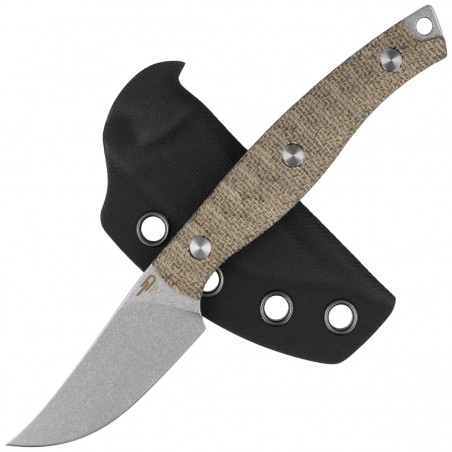 Nóż Bestech Heidiblacksmith 3 Upswept Green Canvas Micarta, Satin 14C28N by Heidi (BFK08C)