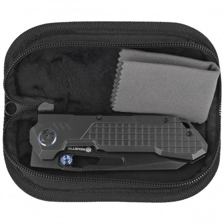 Nóż składany Remette RT-Cool Leopard Black Titanium, Plating Black Stonewashed M390 (RTKS-B)