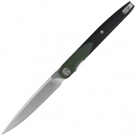 Nóż składany Bestechman Lanza OD Green/Black G10, Satin/Stonewashed 14C28N by Grzegorz Grabarski (BMK14C)