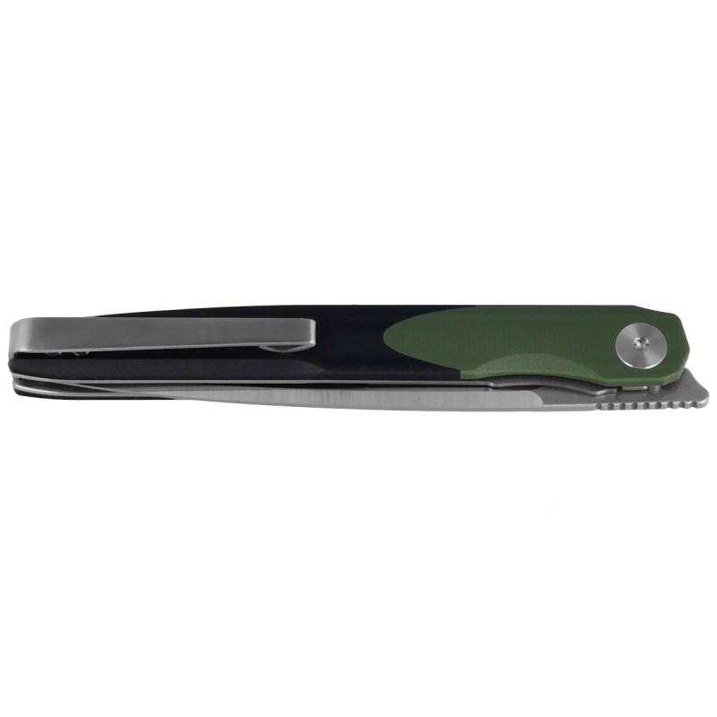 Nóż składany Bestechman Lanza OD Green/Black G10, Satin/Stonewashed 14C28N by Grzegorz Grabarski (BMK14C)