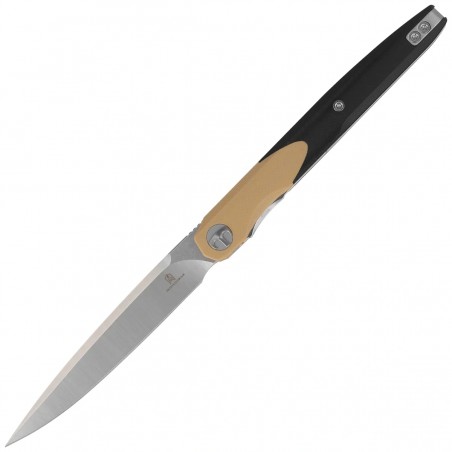 Nóż składany Bestechman Lanza Khaki/Black G10, Satin/Stonewashed 14C28N by Grzegorz Grabarski (BMK14B)