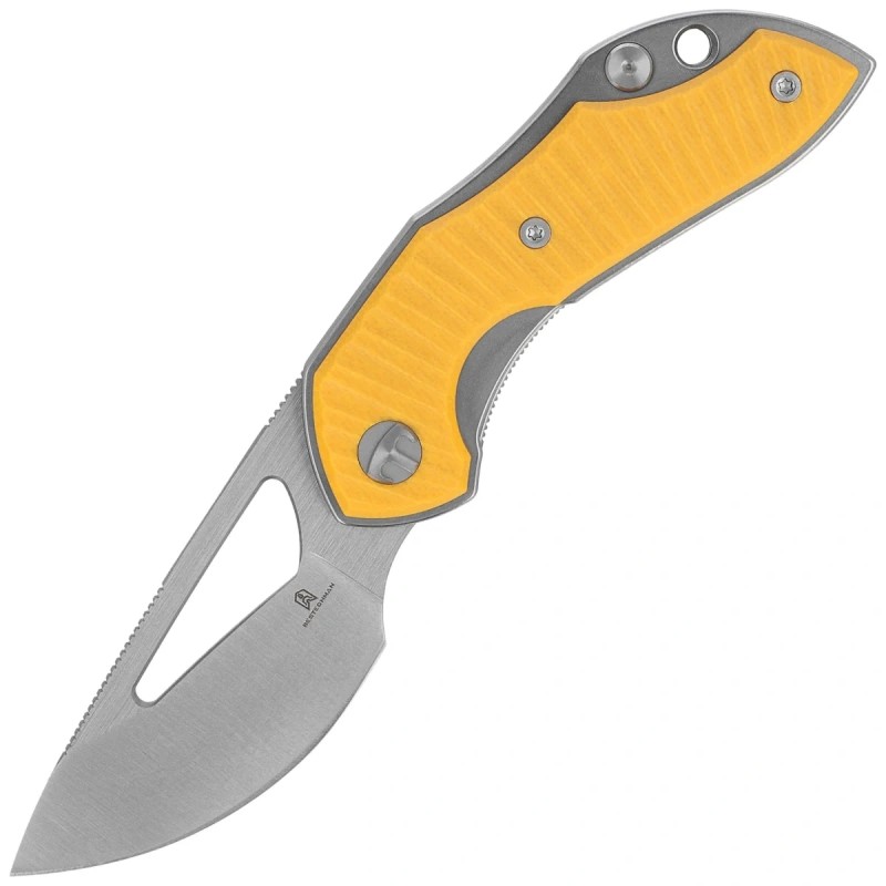 Nóż składany Bestechman Triassic Yellow G10, Satin 14C28N by Denis Simonutti (BMK17B)