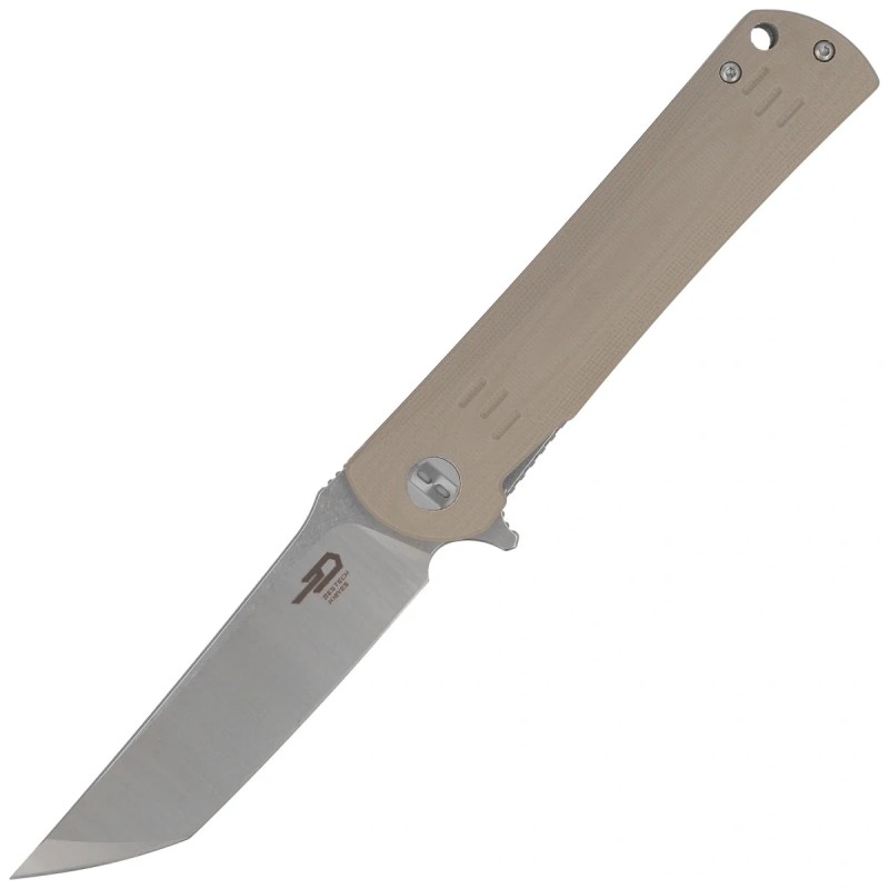 Nóż składany Bestech Kendo Beige G10, Stonewashed / Satin D2 (BG06C-1)