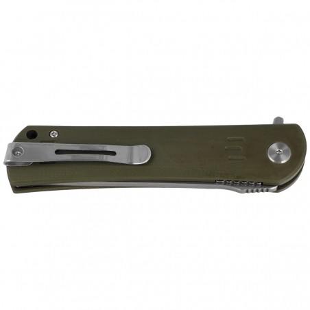 Nóż składany Bestech Kendo Army Green G10, Stonewashed / Satin D2 (BG06B-1)