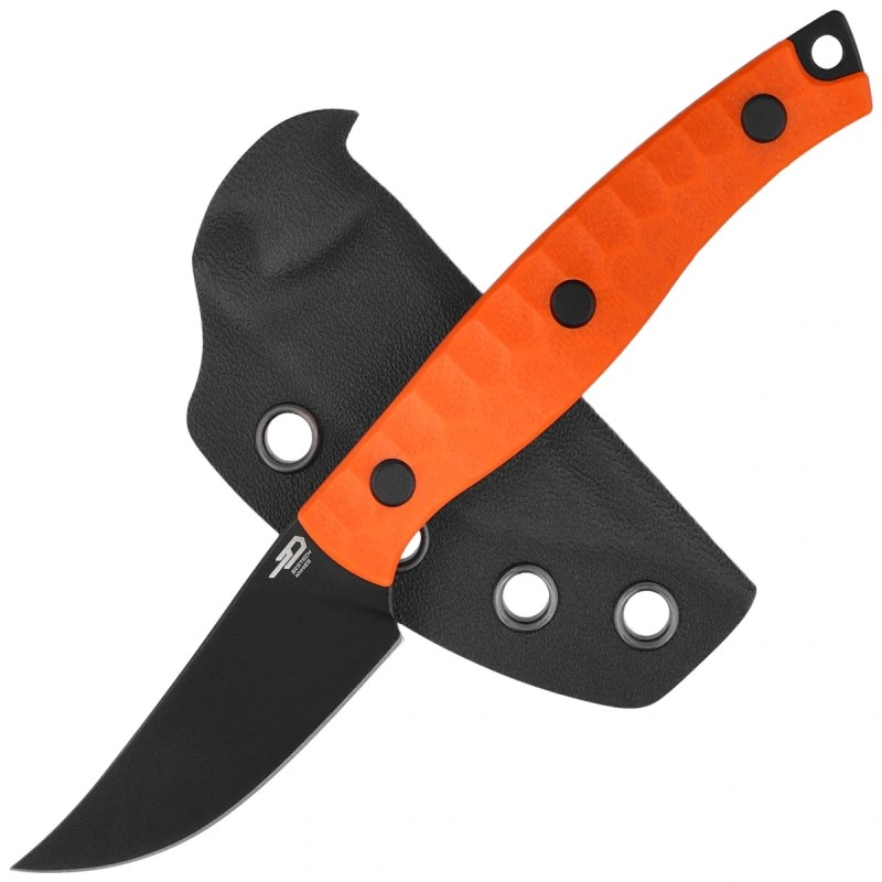 Nóż Bestech Heidiblacksmith 3 Upswept Orange G10, Black PVD 14C28N by Heidi (BFK08B)
