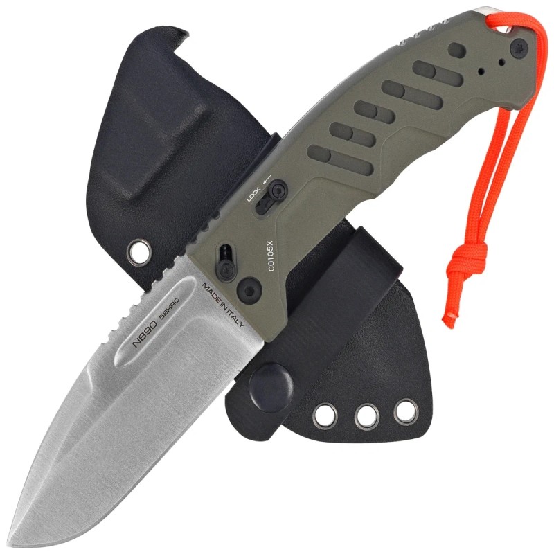 Nóż składany Extrema Ratio RAO C Outdoor Ceracote Green Aluminium, Satin N690 (04.1000.0176/SAT)