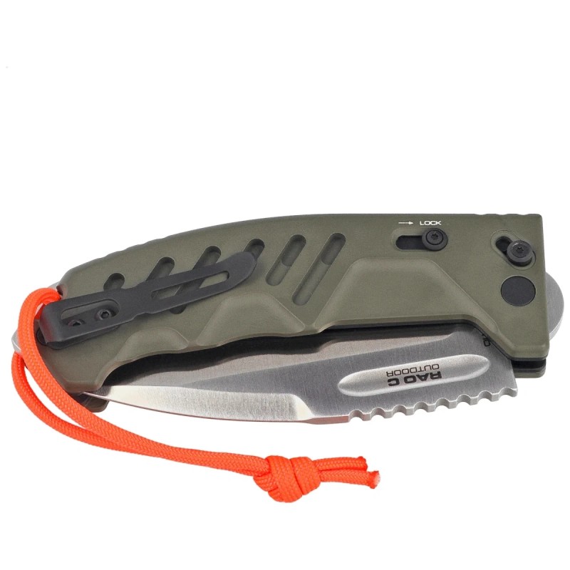 Nóż składany Extrema Ratio RAO C Outdoor Ceracote Green Aluminium, Satin N690 (04.1000.0176/SAT)