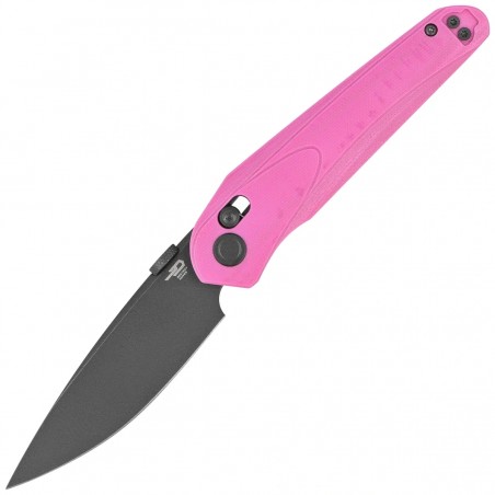 Nóż składany Bestech Mothus Pink G10, Grey PVD 14C28N by Kombou (BG67E)