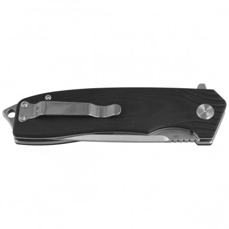 Nóż składany Bestech Lion Black G10, Stonewashed / Satin D2 (BG01A)