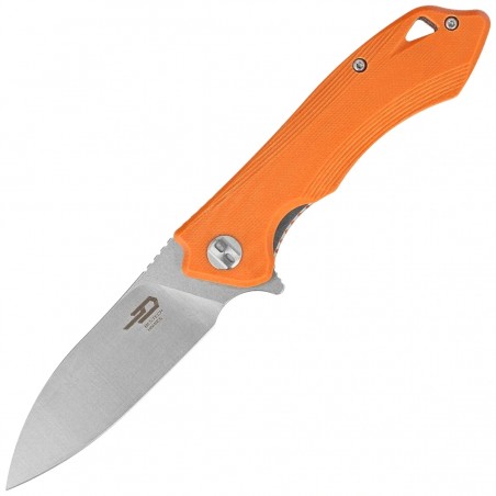 Nóż składany Bestech Beluga Orange G10, Stonewashed/Satin D2 (BG11E-2)