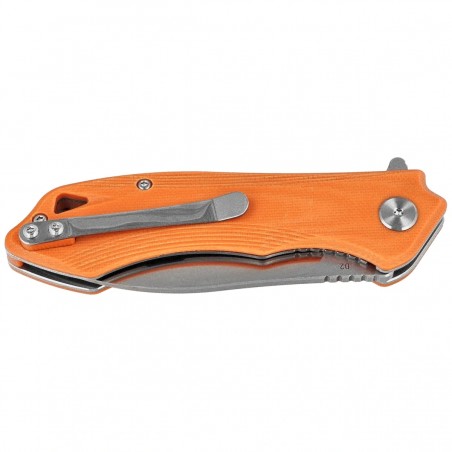 Nóż składany Bestech Beluga Orange G10, Stonewashed/Satin D2 (BG11E-2)