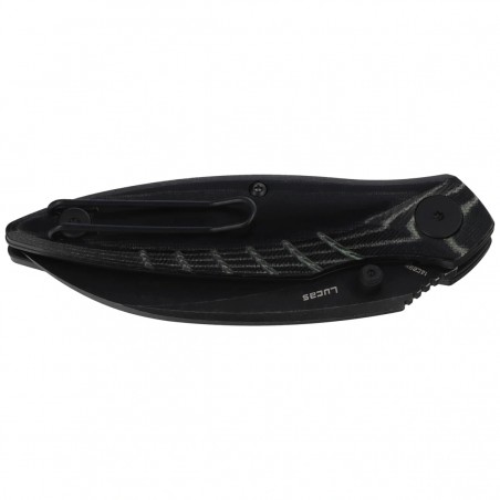 Nóż składany Bestech Mantidae Black Micarta, Black Stonewashed 14C28N by Lucas (BG60D)