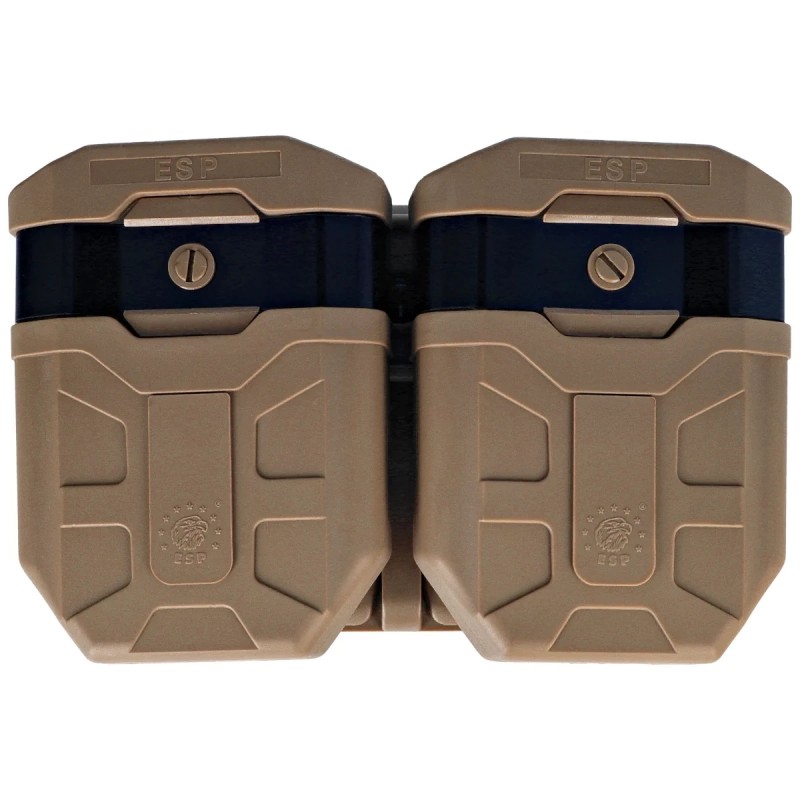 Ładownica ESP na magazynki AK47/AK74 z mocowaniem UBC-04-02 MOLLE Clip - Khaki (MH-MH-44-AK KH)