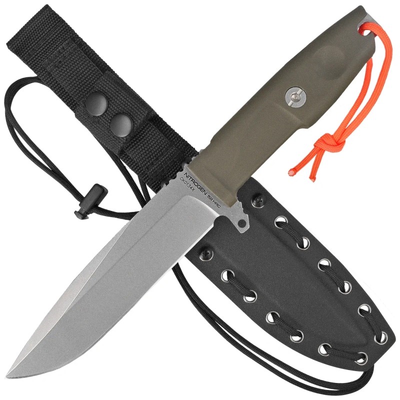 Nóż Extrema Ratio F.O.K. Outdoor Green Forprene, Stonewashed Nitrogen (04.1000.0202/NIT/SW/GRN)