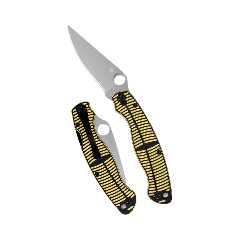 Nóż składany Spyderco Military 2 Salt Yellow/Black G10, Satin MagnaCut by Sal and Eric Glesser(C36GBKYLMCP2)