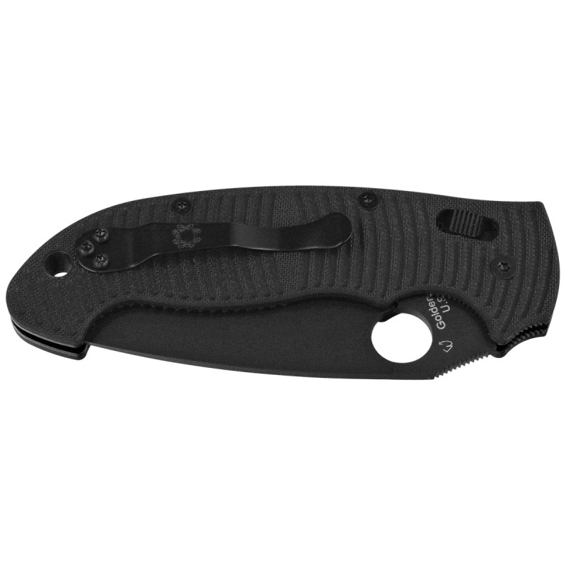 Nóż składany Spyderco Manix 2XL Salt Black G10, Black DLC MagnaCut by Eric Glesser (C95GMCBKP2)