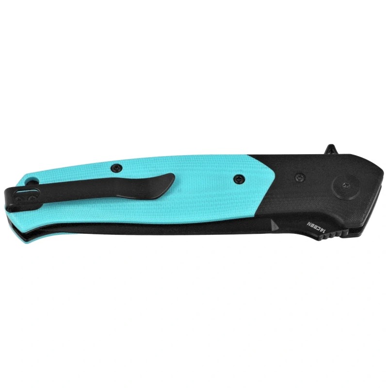 Nóż składany Bestech Swordfish Black/Light Blue G10, Black PVD 14C28N (BG62E)