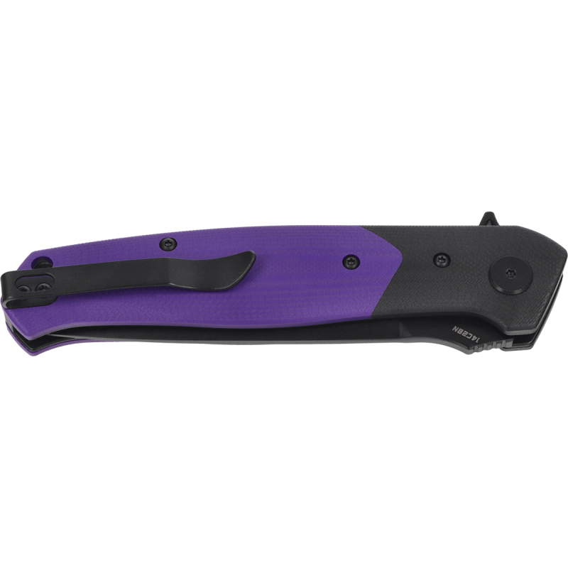 Nóż składany Bestech Swordfish Black/Purple G10, Black PVD 14C28N (BG62C)