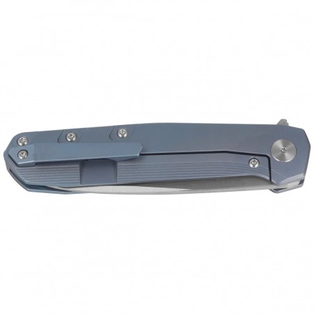 Nóż składany Bestech 9 Blue Titanium, Satin by hand M390 by BrrKnives (BT2408C)