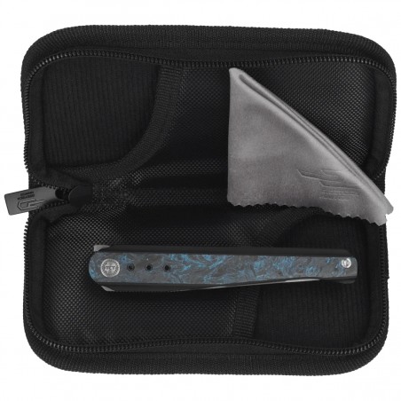 Nóż składany Bestech Spear Phisher Black Titanium/Blue CF, Hand Rubbed Satin M390 by Todd Knife and Tool (BT2405C)