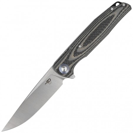 Nóż składany Bestech Ascot Beige Carbon Fiber/G10, Satin D2 (BG19B)