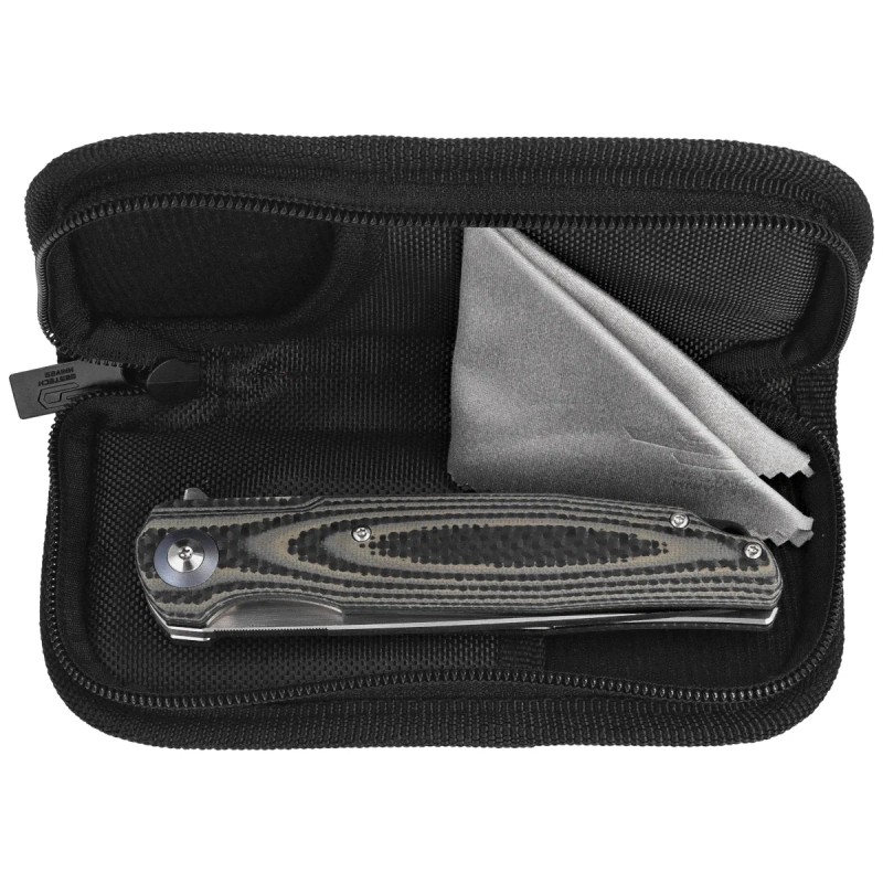 Nóż składany Bestech Ascot Beige Carbon Fiber/G10, Satin D2 (BG19B)
