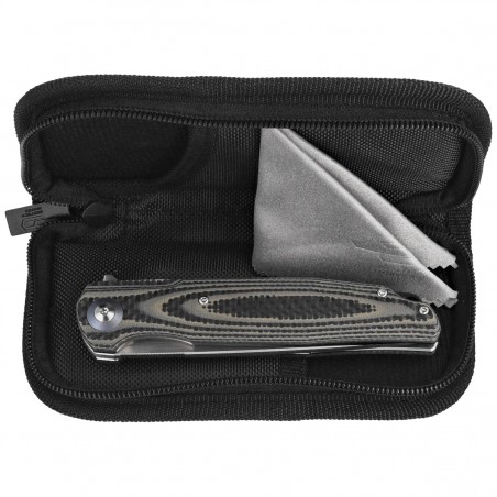 Nóż składany Bestech Ascot Beige Carbon Fiber/G10, Satin D2 (BG19B)